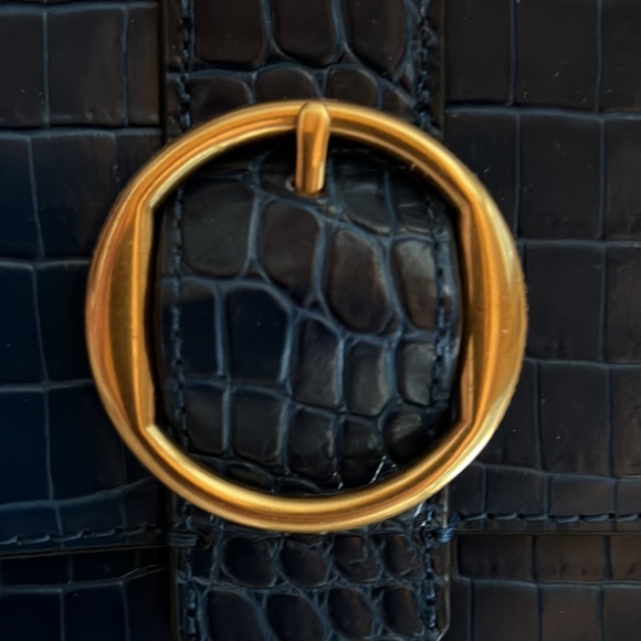 NWOT Banana Republic croco-embossed leather purse - Picture 2 of 4